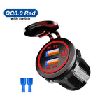 Cigarette Lighter Socket Car USB 12V-24V Cigarette Powerful Lighters QC3.0 Fast Charging Phone Ipad Charge Electronics Accessory - Livefree