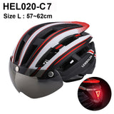NEWBOLER Cycling Helmet Man Women LED Light Helmet Road Mountain Bike Helmet Lens For Riding Bicycle Sports Skateboard Scooter - Livefree