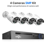 16CH 5MP 4K POE Security Surveillance Camera System Kit Colorful Night Vision Audio Recorder 8MP IP Camera CCTV Video NVR Set
