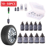 10-50pcs Universal Vacuum Tyre Repair Nail for Car Trucks Motorcycle Scooter Bike Tire Puncture Repair Tubeless Rubber Nails - Livefree