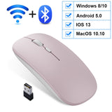Wireless Mouse Bluetooth Rechargeable Mouse Wireless Computer Silent Mause Ergonomic Mini Mouse USB Optical Mice For PC laptop - Livefree