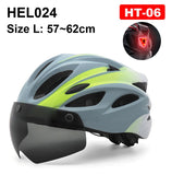 NEWBOLER Cycling Helmet Man Women LED Light Helmet Road Mountain Bike Helmet Lens For Riding Bicycle Sports Skateboard Scooter - Livefree