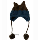 BomHCS Cute Fox Ears Beanie Winter Warm 100% Handmade Knit Hat - Livefree