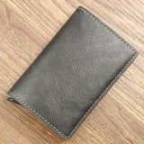 Customized Wallet 2022 Credit Card Holder Men Wallet RFID Aluminium Box Bank Card Holder Vintage Leather Wallet with Money Clips - Livefree