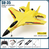 2.4G Glider RC Drone SU35 Fixed Wing Airplane Hand Throwing Foam Dron Electric Remote Control Outdoor RC Plane Toys for Boys F22 - Livefree
