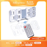Nordic Digital Alarm Clocks Wall Clocks Hanging Watch Snooze Table Clocks Calendar Thermometer Electronic Clock Digital Clocks - Livefree
