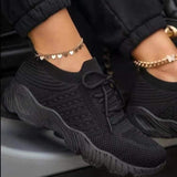 Sneakers Shoes 2022 Fashion Lace Up Platform Shoes for Women's Summer Plus Size Flat Mesh Sports Shoes Woman Vulcanize Shoes - Livefree