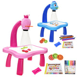 Children Led Projector Art Drawing Table Toys Kids Painting Board Desk Arts Crafts Educational Learning Paint Tools Toy for Girl - Livefree