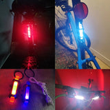 USB Rechargeable Waterproof Mountain Bike Lamp Warning Cycling Taillight Bike LED Headlight Tail Light For Electric Scooter - Livefree