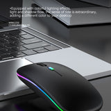 Rechargeable Bluetooth Wireless Mouse with 2.4GHz USB RGB 1600DPI Mouse for Computer Laptop Tablet PC Macbook Gaming Mouse Gamer - Livefree