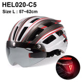 NEWBOLER Cycling Helmet Man Women LED Light Helmet Road Mountain Bike Helmet Lens For Riding Bicycle Sports Skateboard Scooter - Livefree