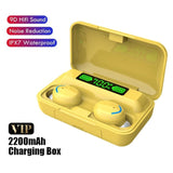 TWS Bluetooth Earphones 2200mAh Charging Box Wireless Headphone Fone Stereo Wireless Headset with Mic Sports Waterproof Earbuds - Livefree