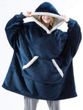 Oversized Hoodies Sweatshirt Women Winter Hoodies Fleece Giant TV Blanket With Sleeves Pullover Oversize Women Hoody Sweatshirts - Livefree