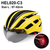 NEWBOLER Cycling Helmet Man Women LED Light Helmet Road Mountain Bike Helmet Lens For Riding Bicycle Sports Skateboard Scooter - Livefree