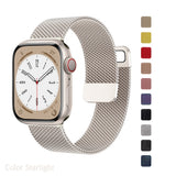 Strap For Apple watch ultra Band 7 49 45mm 40mm 38mm 42mm 41 44 mm Accessorie Magnetic Loop Metal for iWatch serie 7 4 5 6 se 3 - Livefree