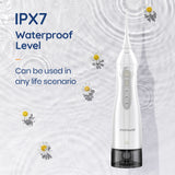 Oral Irrigator USB Rechargeable Water Flosser Portable Dental Water Jet 300ML Water Tank Waterproof Teeth Cleaner - Livefree