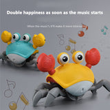 Induction Escape Crab Rechargeable Electric Pet Musical Toys Children'S Toys Birthday Gifts Interactive Toys Learn To Climb Toys - Livefree