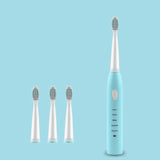Powerful Ultrasonic Sonic Electric Toothbrush USB Charge Rechargeable Tooth Brush Washable Electronic Whitening Teeth Brush J110 - Livefree
