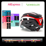 NEWBOLER Cycling Helmet Man Women LED Light Helmet Road Mountain Bike Helmet Lens For Riding Bicycle Sports Skateboard Scooter - Livefree