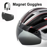 NEWBOLER Cycling Helmet Man Women LED Light Helmet Road Mountain Bike Helmet Lens For Riding Bicycle Sports Skateboard Scooter - Livefree