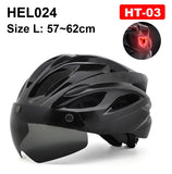 NEWBOLER Cycling Helmet Man Women LED Light Helmet Road Mountain Bike Helmet Lens For Riding Bicycle Sports Skateboard Scooter - Livefree