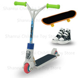 Mini Scooter Two Wheel Scooter Finger Skateboard Finger Shoes Mini Cloth Children's Educational Toys Finger Bike Funny Toy - Livefree