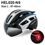 NEWBOLER Cycling Helmet Man Women LED Light Helmet Road Mountain Bike Helmet Lens For Riding Bicycle Sports Skateboard Scooter - Livefree