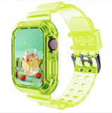 silicone Strap for Apple Watch 8 Band 45MM 41 42 mm 40 44 38mm Transparent Correa Sport loop wrist Iwatch Series 8 7 6 se 5 4 3 - Livefree