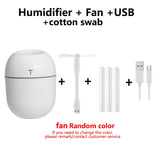 200ML Mini Ultrasonic Air Humidifier Romantic Light USB Essential Oil Diffuser Car Purifier Aroma Anion Mist Maker With LED Lamp - Livefree