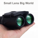 40x22 HD Powerful Binoculars 2000M Long Range Folding Mini Telescope BAK4 FMC Optics For Hunting Sports Outdoor Camping Travel - Livefree