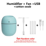 200ML Mini Ultrasonic Air Humidifier Romantic Light USB Essential Oil Diffuser Car Purifier Aroma Anion Mist Maker With LED Lamp - Livefree