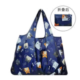 Pink Cartoon Large Capacity Reusable Grocery  Shopping Bag Handbag Foldable Eco Women's  Washable Gift Bag - Livefree