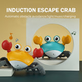 Induction Escape Crab Rechargeable Electric Pet Musical Toys Children'S Toys Birthday Gifts Interactive Toys Learn To Climb Toys - Livefree