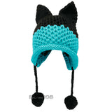 BomHCS Cute Fox Ears Beanie Winter Warm 100% Handmade Knit Hat - Livefree