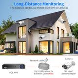 16CH 5MP 4K POE Security Surveillance Camera System Kit Colorful Night Vision Audio Recorder 8MP IP Camera CCTV Video NVR Set