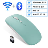 Wireless Mouse Bluetooth Rechargeable Mouse Wireless Computer Silent Mause Ergonomic Mini Mouse USB Optical Mice For PC laptop - Livefree