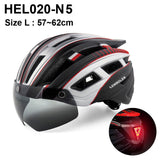 NEWBOLER Cycling Helmet Man Women LED Light Helmet Road Mountain Bike Helmet Lens For Riding Bicycle Sports Skateboard Scooter - Livefree