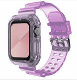 silicone Strap for Apple Watch 8 Band 45MM 41 42 mm 40 44 38mm Transparent Correa Sport loop wrist Iwatch Series 8 7 6 se 5 4 3 - Livefree
