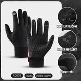 Hot Sale Winter Outdoor Sports Running Glove Warm Touch Screen Gym Fitness Full Finger Gloves For Men Women Knitted Magic Gloves - Livefree