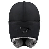 Trend Winter Thermal Bomber Hats Men Women Fashion Ear Protection Face Windproof Ski Cap Velvet Thicken Couple Hat - Livefree