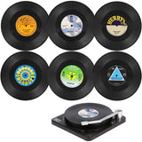 6pcs Floppy Disk Cup Mat Coasters Drink Coasters Home Decor Bar Accessory SET Heat-insulated Cup Mats Drinks Holder Home Decor - Livefree