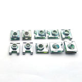 10 Set Plastic Cover Silver Stainless Steel Screw Bolt and U Type Clips with Nut M6 6mm M5 5mm for Motorcycle Scooter ATV Moped - Livefree