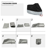 Motorcycle Cover Waterproof All Season Dustproof UV Protective Outdoor Indoor Scooter 190T Wear-resistant Fabric Motorbike Cover - Livefree