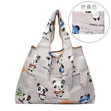 Pink Cartoon Large Capacity Reusable Grocery  Shopping Bag Handbag Foldable Eco Women's  Washable Gift Bag - Livefree