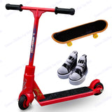 Mini Scooter Two Wheel Scooter Finger Skateboard Finger Shoes Mini Cloth Children's Educational Toys Finger Bike Funny Toy - Livefree