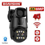 IP Camera Wifi/4G Sim Card PTZ HD 4MP 8MP Dual Lens 2.8mm-8mm Outdoor AI Human Tracking Color Night Vision Audio Security Camera - Livefree
