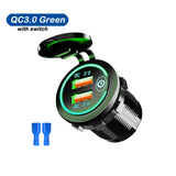 Cigarette Lighter Socket Car USB 12V-24V Cigarette Powerful Lighters QC3.0 Fast Charging Phone Ipad Charge Electronics Accessory - Livefree