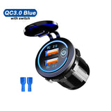 Cigarette Lighter Socket Car USB 12V-24V Cigarette Powerful Lighters QC3.0 Fast Charging Phone Ipad Charge Electronics Accessory - Livefree