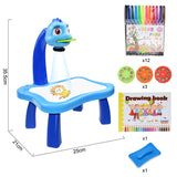 Kids Led Projector Drawing Table Toy Set Art Painting Board Table Light Toy Educational Learning Paint Tools Toys for Children - Livefree