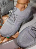 Sneakers Shoes 2022 Fashion Lace Up Platform Shoes for Women's Summer Plus Size Flat Mesh Sports Shoes Woman Vulcanize Shoes - Livefree